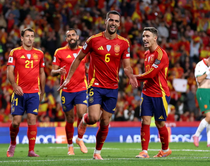 เมรีโน่ทำสองประตูจุดประกายให้สเปนถล่มบัลแกเรียอย่างยับเยิน