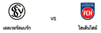 วิเคราะห์บอล เอลเวอร์เบริก เสมอ ไฮน์เดนเฮลม์